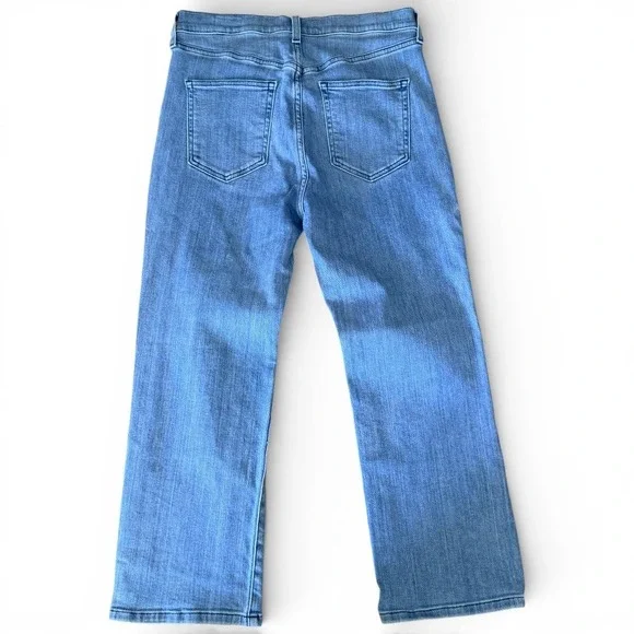 AYR Jeans Womens 31S Blue The Pop Straight Leg High Rise Stretch Cropped Denim - Picture 2 of 9